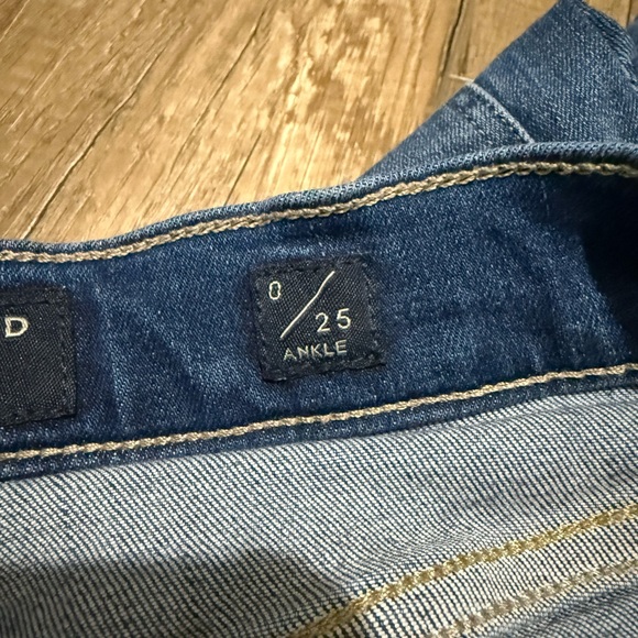 Lucky Brand Dark Blue Distressed Skinny Jeans Women’s Size 25 A - Picture 4 of 5